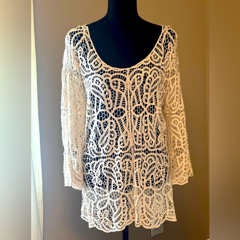 Grand & Greene crocheted tunic